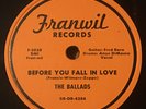 BALLADS - 78rpm - Franwil Label MINT