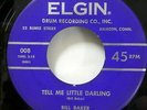 BILL BAKER Chestnuts 45 Wont you Tell Me My Heart ELGIN doowop VG+  Jr 1478 