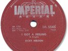 1958 RICKY NELSON Rock’n Roll 78 RPM Record. I Got a Feeling/ Lonesome Town