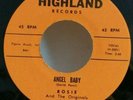 Rosie and The Originals ANGEL BABY (GREAT DOO WOP 45) PLAYS VG TO VG+