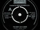Yvonne Baker - You Didn't Say A Word - London UK