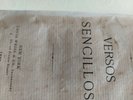 Versos Sencillos de Jose Marti.. PRIMERA EDICION. 1892