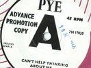 DAVID BOWIE - 'CAN'T HELP THINKING ABOUT ME' V.RARE PYE DEMONSTRATION COPY 1966