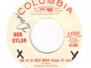 Folk BOB DYLAN Queen Jane Approximately / One Of Us COLUMBIA Rare Promo 45 VG+