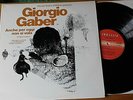GIORGIO GABER      anche per oggi non si vola    lp  33 giri