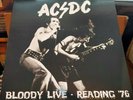 ACDC Bloody Live-reading 1976 Blue Vinyl, classic rock, limited edition album