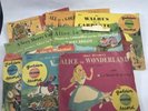 Walt Disney's Alice in Wonderland Golden Records Set of 8 RD18 - RD25 1950s