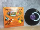 1964 Disney Vinyl lp Peter and The Wolf  w/ giant color illustration book