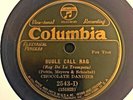 CHOCOLATE DANDIES Benny Carter Coleman Hawkins 1930 COLUMBIA BLUE WAX 2543-D E+