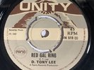 D.Tony Lee Peyton place / Red Gal Ring Original Uk Unity 45’ 1969 Ska