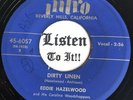 50s Hillbilly Country Bop 45 EDDIE HAZELWOOD Dirty Linen INTRO great  hear
