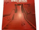 SHED SEVEN INSTANT PLEASURES.SIGNED RED VINYL ALBUM MINT
