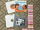 CLASSIC ROCK vinyl 45’s AND rare NOS title strips incl KISS VAN HALEN PINK FLOYD