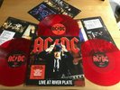AC/DC...LIVE AT RIVER PLATE...RARE EU ISSUE COLOURED VINYL TRIPLE ALBUM..