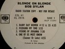 Bob Dylan Blonde On Blonde, Deleted Claudia Cardinale Promo,demo  White