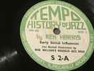 MICK MULLIGAN'S JAZZ BAND-HISTORY OF JAZZ-1951 TEMPO Shellac 78-S 2 A-REX HARRIS