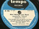 MICK MULLIGAN JAZZ BAND-ORIENTIAL STRUT-1956 TEMPO Shellac 78-A143-IAN CHRISTIE