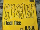 CREAM RARE SOUTH AFRICA PRESS I FEEL FREE PIC SLEEVE STONES LED FLOYD BEATLES
