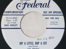 FEDERAL 12322 Joe Penny Orig RARE PROMO Rockabilly 45 Mint Minus Bip A Little