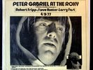 PETER GABRIEL - Peter Gabriel At The Roxy     FRIPP   GENESIS