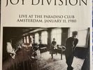 Joy Division ?– Live At The Paradiso Club Amsterdam : Rare Live Vinyl LP EX