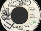 JUNIOR REID Speak the Truth 7 INCH VINYL Jamaica Rockers International 1979 Has