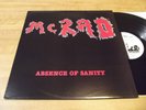 MCRAD - ABSENCE OF SANITY LP RARE 1987 ORIG PRESS W/ INSERT PHILLY HC PUNK, KBD
