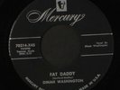 DINAH WASHINGTON: tv is the thing / fat daddy MERCURY 7