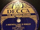 WW2 VERA LYNN CLASSIC 78 - A NIGHTINGALE SANG IN BERKELEY SQUARE - EX CONDITION