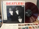 THE BEATLES / MEET THE BEATLES, RED WAX JAPAN ORIG. 1964 ODEON LP w/OBI EX+