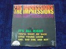 The Impressions - It's All Right 1964 FRANCE EP ABC PARAMOUNT MOD NORTHERN SOUL