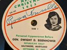 Rosa Ponselle-Autographed Private Pressing-78 RPM-Merry Christmas 1952-EX-