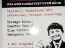 THE UNDERTONES TEENAGE KICKS= NUMBERED POSTER PICTURE SLEEVE VINYL 7in 2000 ONLY