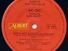 AC/DC You Shook Me All Night Long PROMO Alberts Aussie/OZ 7