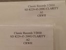SEALED CLASSIC RECORDS CROSBY STILL & NASH CLARITY 45 RPM SIDE 1&2TEST Press Lp
