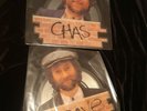 Chas & Dave PAIR Shaped picture disc I Wonder in Whose Arms  Rockney KOR D23 C23