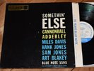 Cannonball Adderley Miles Davis Somethin Else EX  NY Ear Blue Note lp Art Blakey