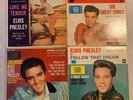4 ELVIS PRESLEY Vinyl 7” EP Lot- RCA VICTOR LOVE ME TENDER JAILHOUSE ROCK