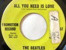 Beatles All You Need is Love/Baby You're a Rich Man Green Label Promo 45 Capitol