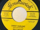 NORTHERN SOUL Billy Butler SWEET DARLING Brunswick 45 rare promo copy EX