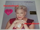BETTE MIDLER A Gift Of Love 2016 US 2 LP SET Hype Sticker PINK VINYL Rare SEALED