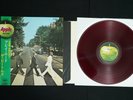 RED WAX - THE BEATLES - ABBEY ROAD - JAPAN VINYL LP Gourd OBI AP-8815