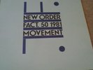 New Order - Movement. Vinyl LP FACT.50 1981