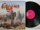 SAXON. CRUSADER. FULLY HAND SIGNED.UK VINYL LP. G/F.CARRERE RECORDS CAL 200.1984