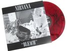 Nirvana - Bleach LP. Red And Black Marble Colored Vinyl Record. Sub Pop