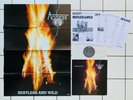 ACCEPT . Restless and Wild LP + POSTER 1.Press 1982 Promo Sheets SODOM Helloween