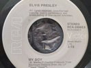 ELVIS PRESLEY GRAY LABEL MY BOY/LOVING ARMS 45 1974 EXCELLENT-NEAR MINT