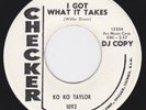 Blues Screamer 45 - KO KO TAYLOR- I Got What It Takes /What Kind Of Man Is This