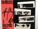 The Misfits - 3 Hits From Hell  7” 2nd Press NM/Ex+ / Signed by Jerry and Doyle