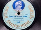 RAGTIME: THE KILKENNY BAND - ‘DOWN IN JUNGLE TOWN’  'APOLLO RECORD’ 78